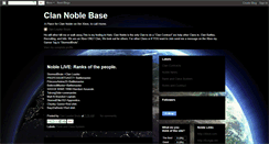 Desktop Screenshot of clan-noble-base.blogspot.com