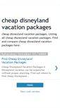 Mobile Screenshot of cheap-disneyland-vacation-packages.blogspot.com