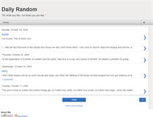 Tablet Screenshot of dailyrandom.blogspot.com