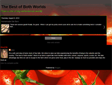 Tablet Screenshot of bestofmy2worlds.blogspot.com