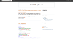 Desktop Screenshot of metincetin06.blogspot.com