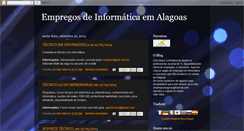 Desktop Screenshot of empregosalagoas.blogspot.com