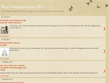Tablet Screenshot of pengembangandiriku.blogspot.com