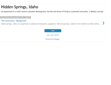 Tablet Screenshot of hiddensprings.blogspot.com