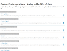 Tablet Screenshot of caninecontemplations.blogspot.com