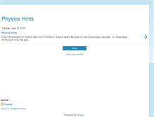 Tablet Screenshot of hints4physics.blogspot.com