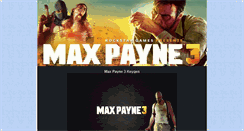 Desktop Screenshot of maxpayne3keygen1.blogspot.com