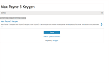 Tablet Screenshot of maxpayne3keygen1.blogspot.com