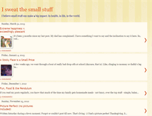 Tablet Screenshot of isweatthesmallstuff.blogspot.com