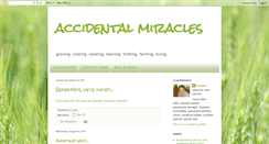 Desktop Screenshot of accidentalmiracles.blogspot.com