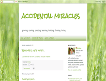 Tablet Screenshot of accidentalmiracles.blogspot.com