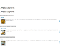 Tablet Screenshot of andhra-spices.blogspot.com