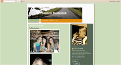 Desktop Screenshot of laurenfrederick.blogspot.com