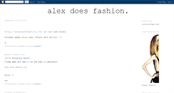 Desktop Screenshot of alexdoesfashion.blogspot.com