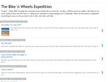 Tablet Screenshot of bikenwheelsexpedition.blogspot.com
