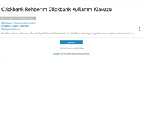 Tablet Screenshot of clickbankrehberim.blogspot.com
