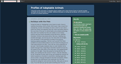 Desktop Screenshot of profilesofadoptableanimals.blogspot.com