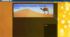 Desktop Screenshot of historicalplacesinrajasthan.blogspot.com