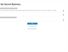 Tablet Screenshot of my-secret-business.blogspot.com