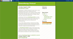 Desktop Screenshot of chemotherapyprotocol.blogspot.com