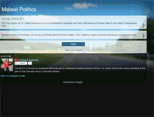Tablet Screenshot of malawi-politics.blogspot.com