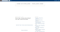Desktop Screenshot of jobs-in-finland.blogspot.com