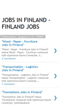 Mobile Screenshot of jobs-in-finland.blogspot.com