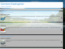 Tablet Screenshot of carmenskreativgarten.blogspot.com