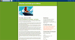 Desktop Screenshot of charlesandkategotoafrica.blogspot.com