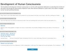 Tablet Screenshot of developmentofhumanconsciousness.blogspot.com