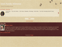 Tablet Screenshot of irishfamilyhistories.blogspot.com
