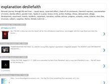 Tablet Screenshot of desliefaith.blogspot.com
