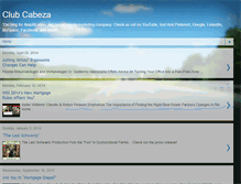 Tablet Screenshot of clubcabeza.blogspot.com