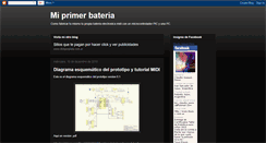 Desktop Screenshot of miprimerbateria.blogspot.com