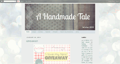 Desktop Screenshot of ahandmadetale.blogspot.com