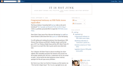 Desktop Screenshot of itisnotjunk.blogspot.com