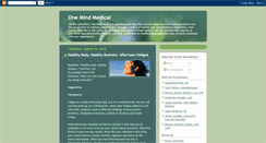 Desktop Screenshot of onemindmedical.blogspot.com