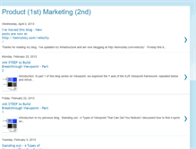 Tablet Screenshot of first-productmarketing.blogspot.com