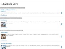 Tablet Screenshot of cantinholivre.blogspot.com