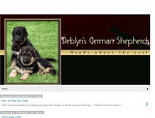 Tablet Screenshot of deblynsgermanshepherds.blogspot.com