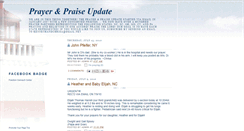Desktop Screenshot of prayerandpraiseupdate.blogspot.com
