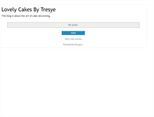 Tablet Screenshot of lovelycakesbytresye.blogspot.com