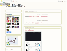 Tablet Screenshot of dearlifeylife.blogspot.com