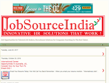 Tablet Screenshot of jobsourceindia.blogspot.com