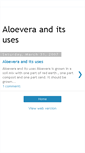 Mobile Screenshot of aloeverauses.blogspot.com