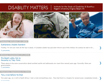 Tablet Screenshot of disabilitymatters.blogspot.com