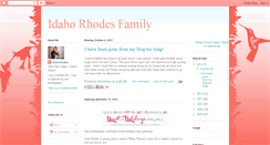 Desktop Screenshot of idahorhodesfamily.blogspot.com