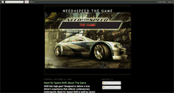 Desktop Screenshot of need4speedthegame.blogspot.com
