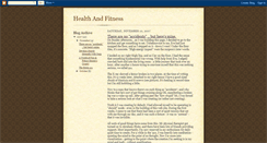 Desktop Screenshot of health-and-fitness-online.blogspot.com