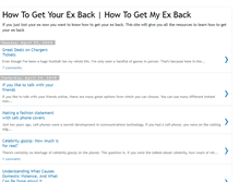 Tablet Screenshot of howtogetyourexback101.blogspot.com